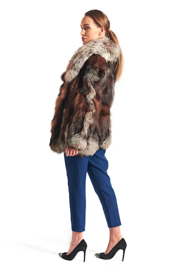Crystal Fox Fur Coat