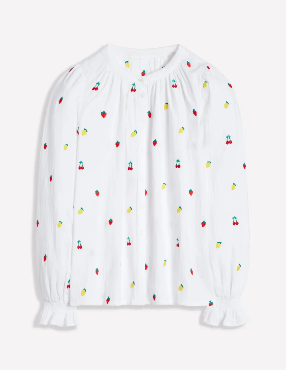 White Cherry - Print Blouse