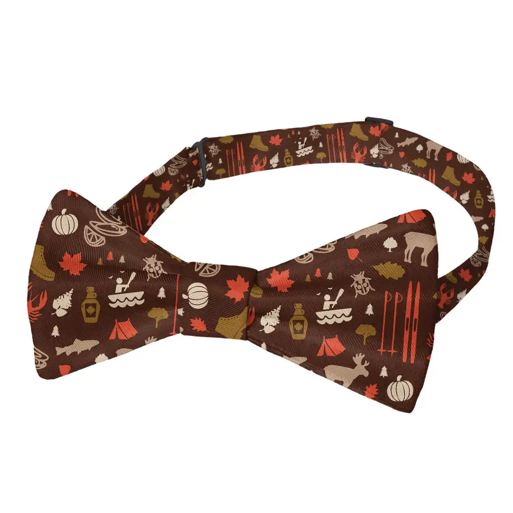 Hiking Heritage Motif Bow Tie
