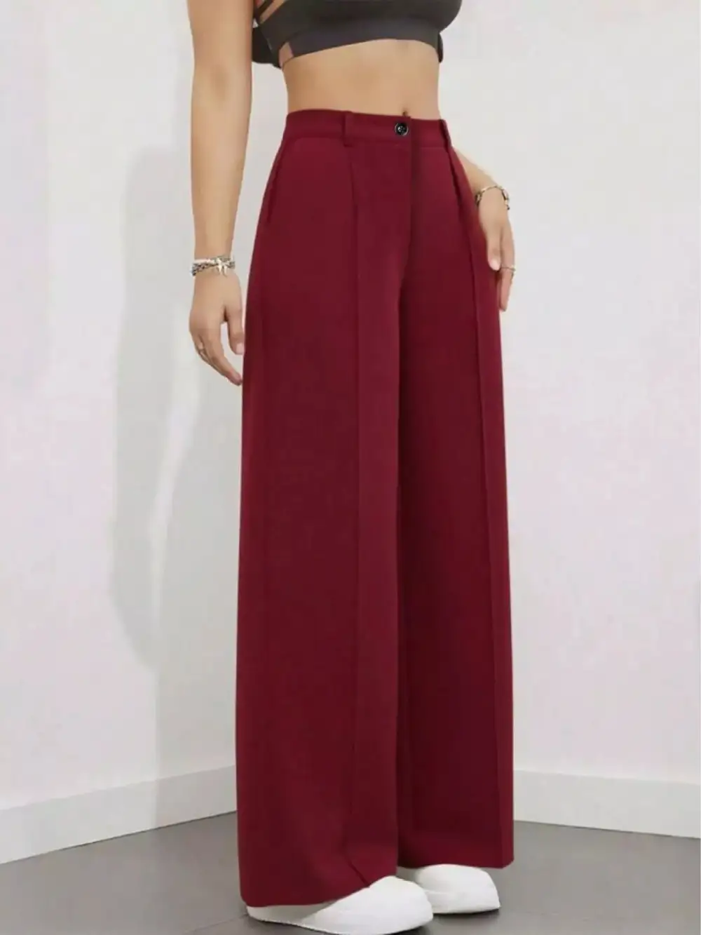 Lightweight High Waisted Wide Leg Pants