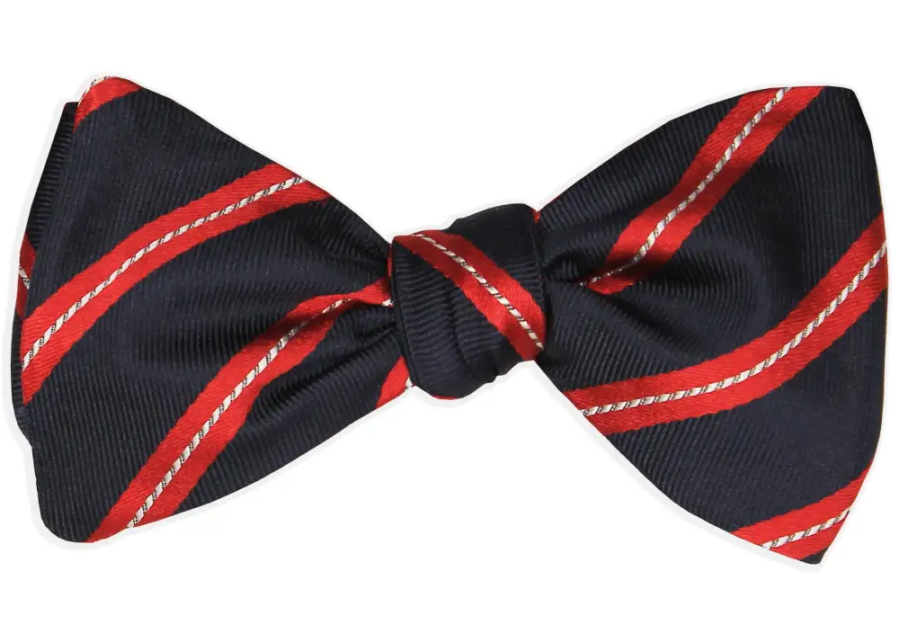 Dapper Event Striped Bow Tie