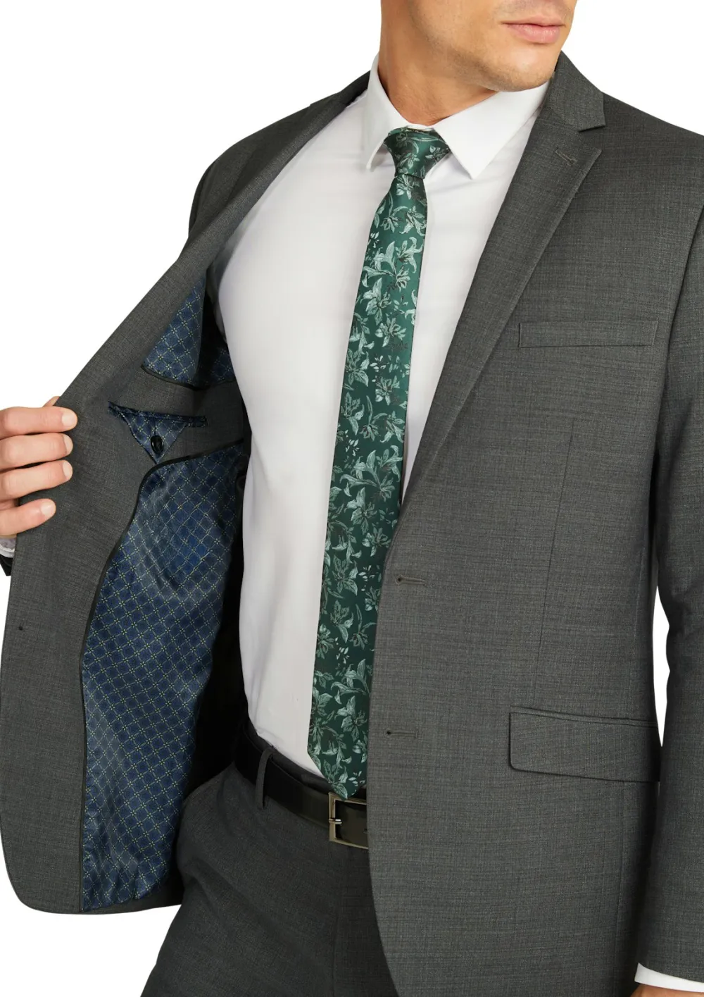 High-End Tailoring Charcoal Grey Slim Suit