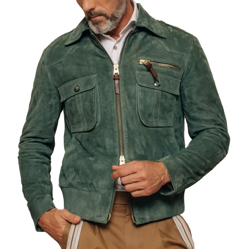 Textured Suede Jacket