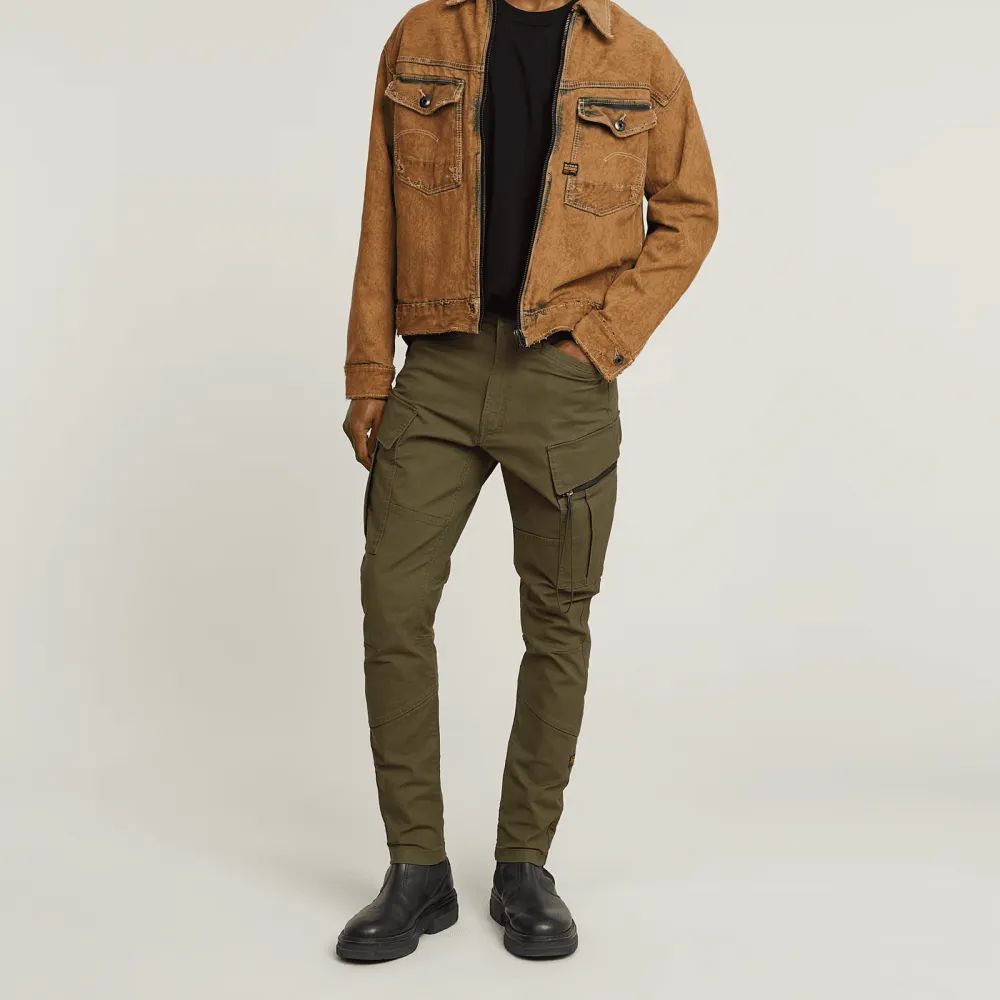 Zip Pocket D Skinny Cargo Pants In Shadow