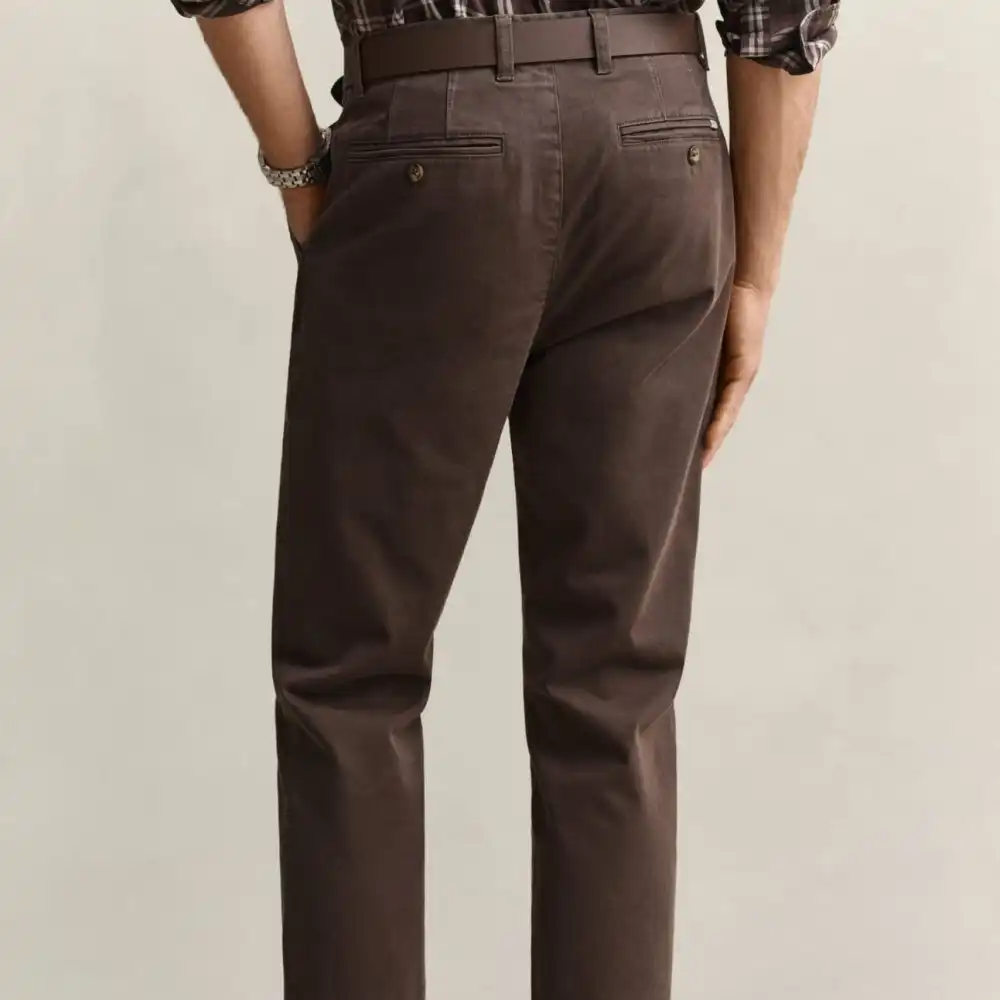 Relaxed Slim-Fit Chino Casual Pants