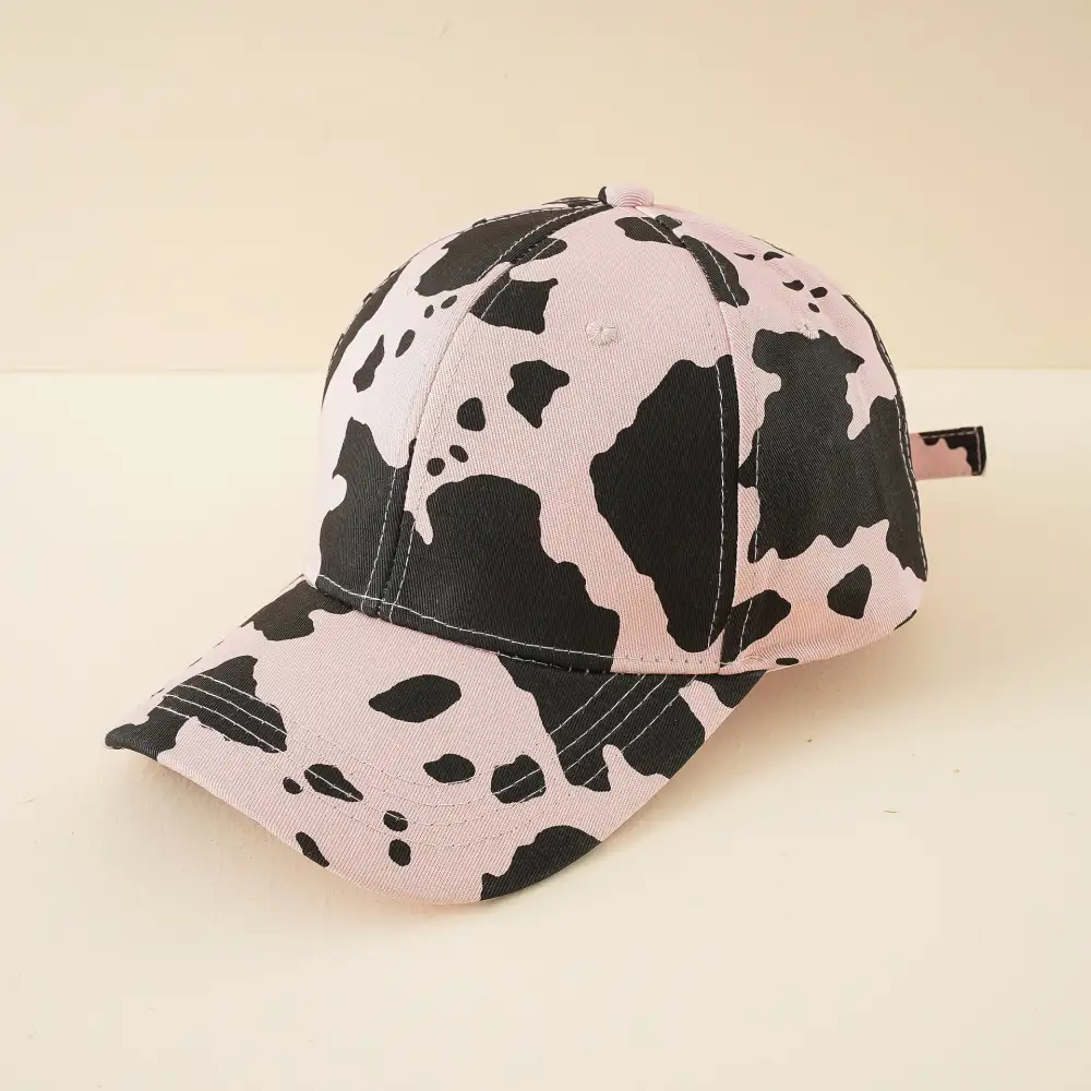 Cow Print Adjustable Cap