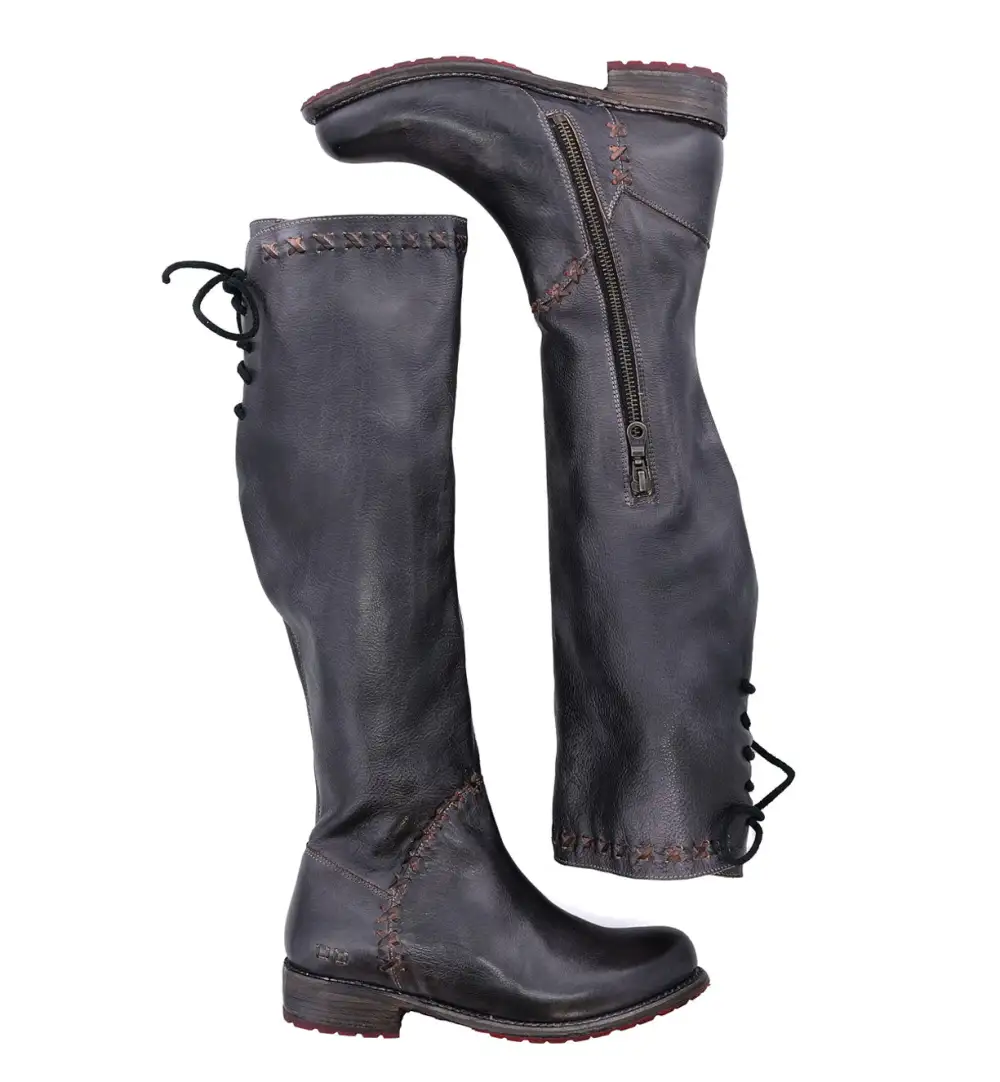 Back-Lace Side-Zip Everyday Boots