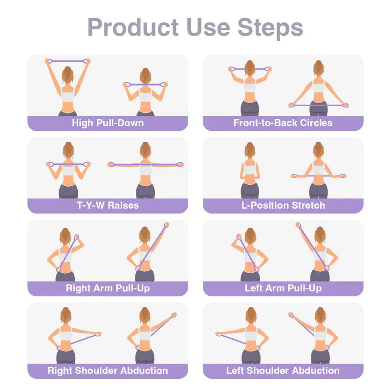 Figure 8 Resistance Bands – Silicone Exercise Bands for Women