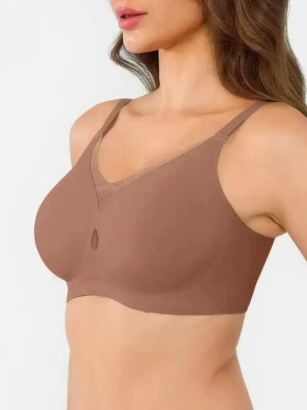Seamless Breathable Contour Plunge Bra