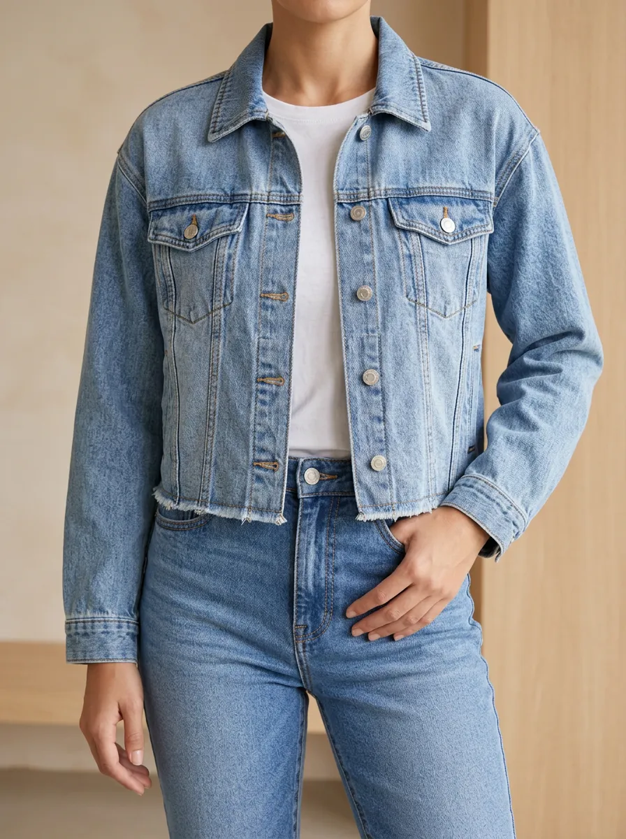 Women's Casual Denim Jacket for Everyday Wear