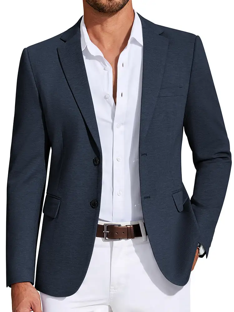 Business Casual Two Buttons Suit Jacket Blazer