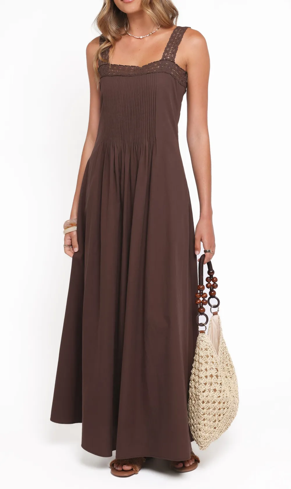 A-Line Cotton Maxi Dress
