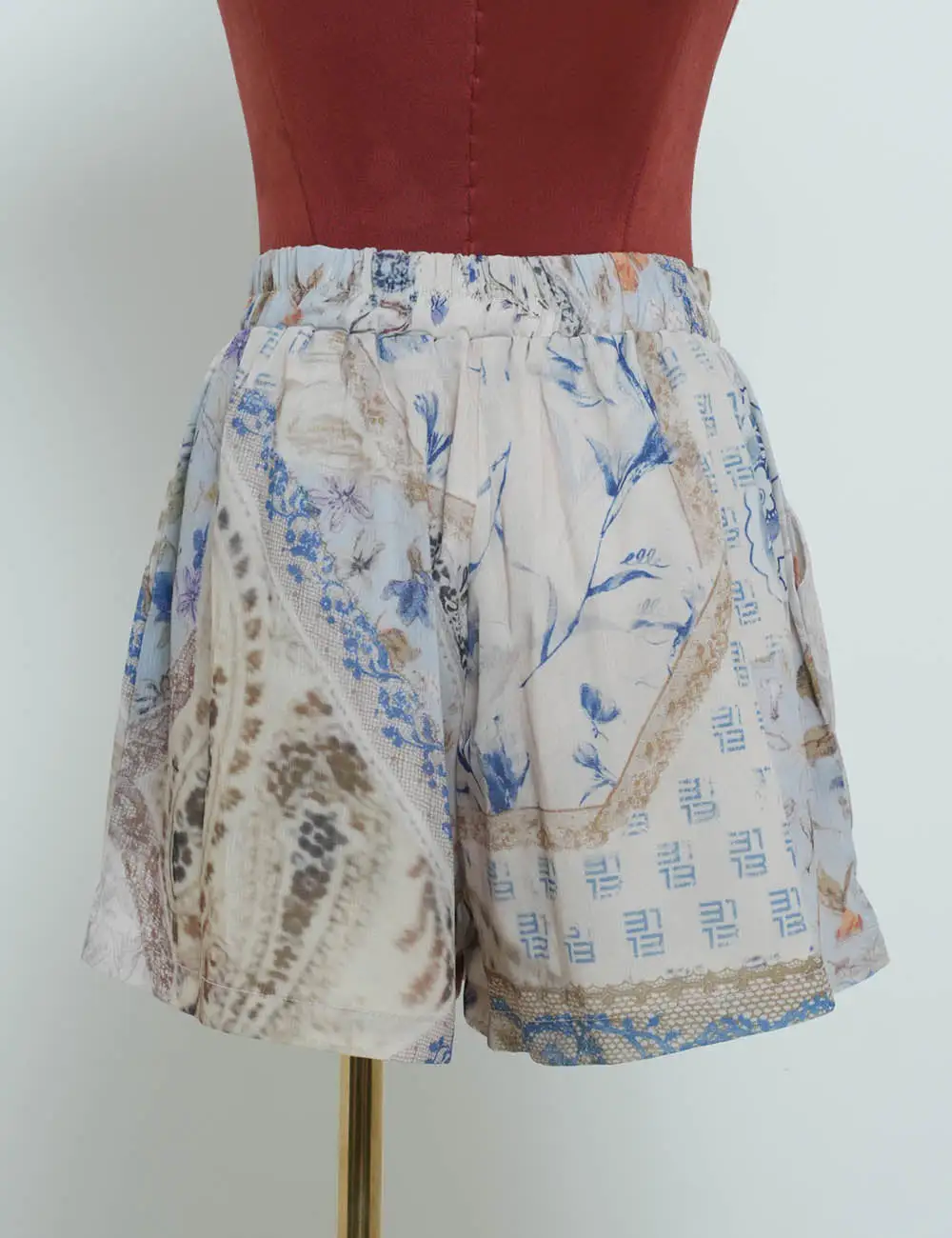 Boho Classic Blouse Shorts Two Piece Set