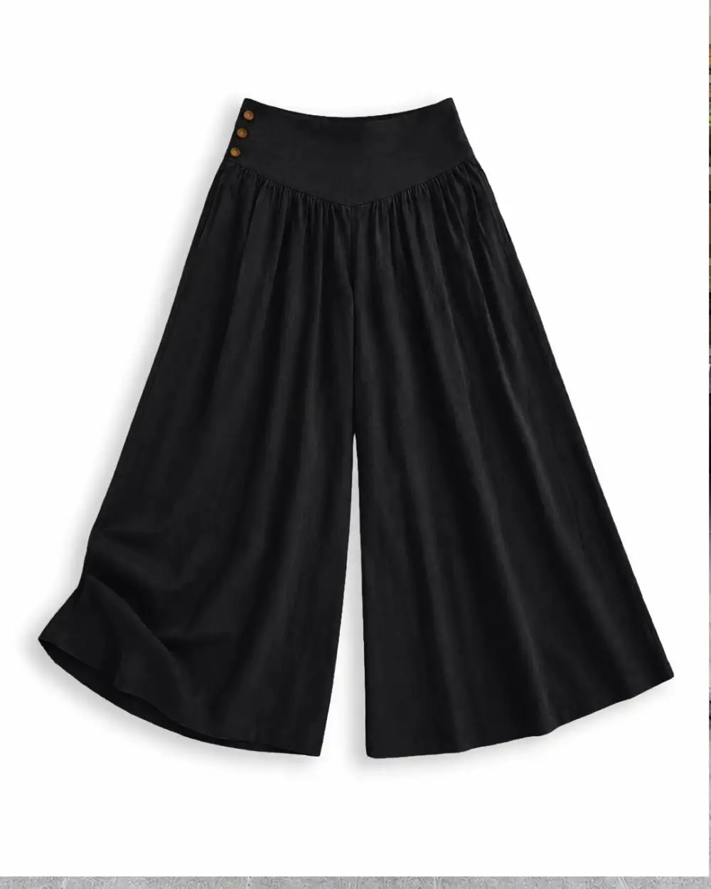 High Waist Wide Leg Flowy Trousers