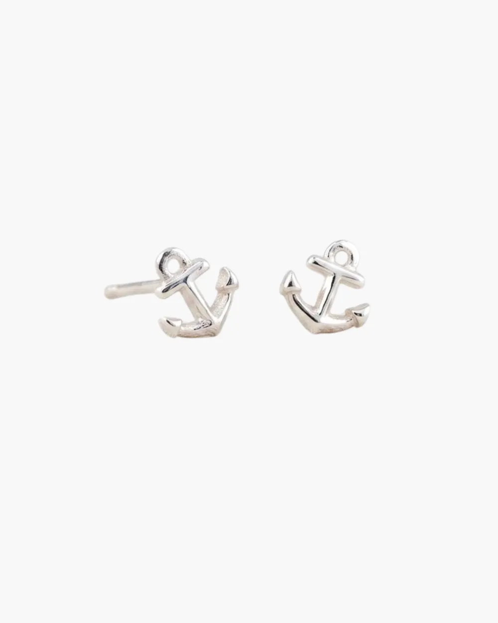 Textured Textured Anchor Earrings