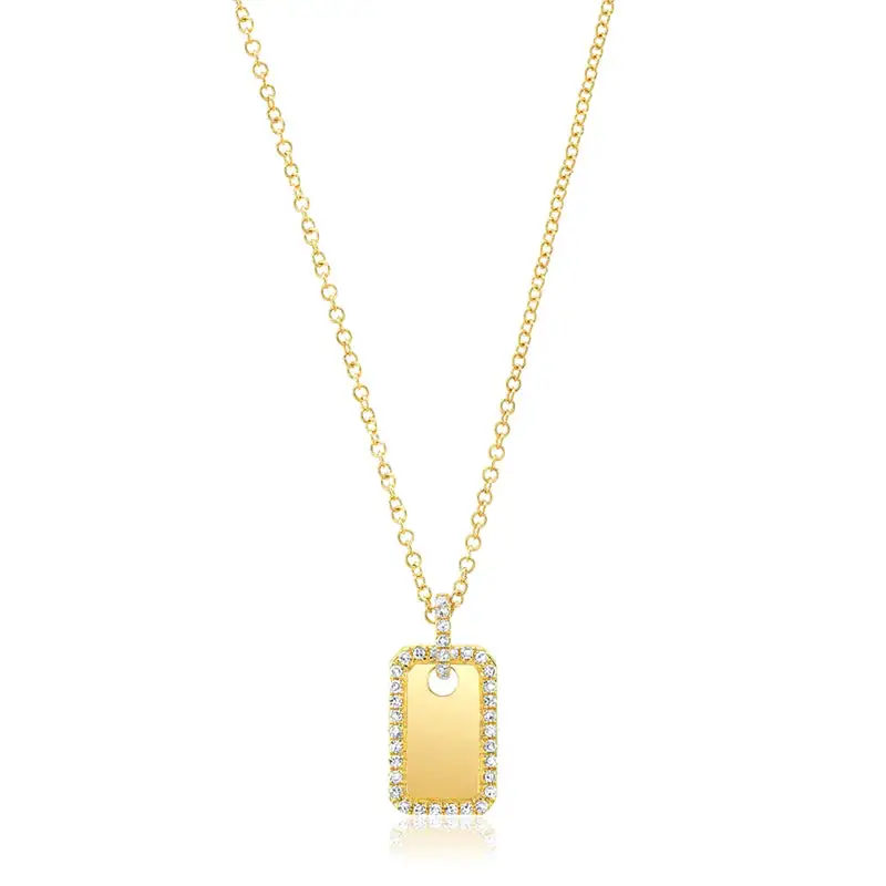 Polished Petite Diamond Necklace