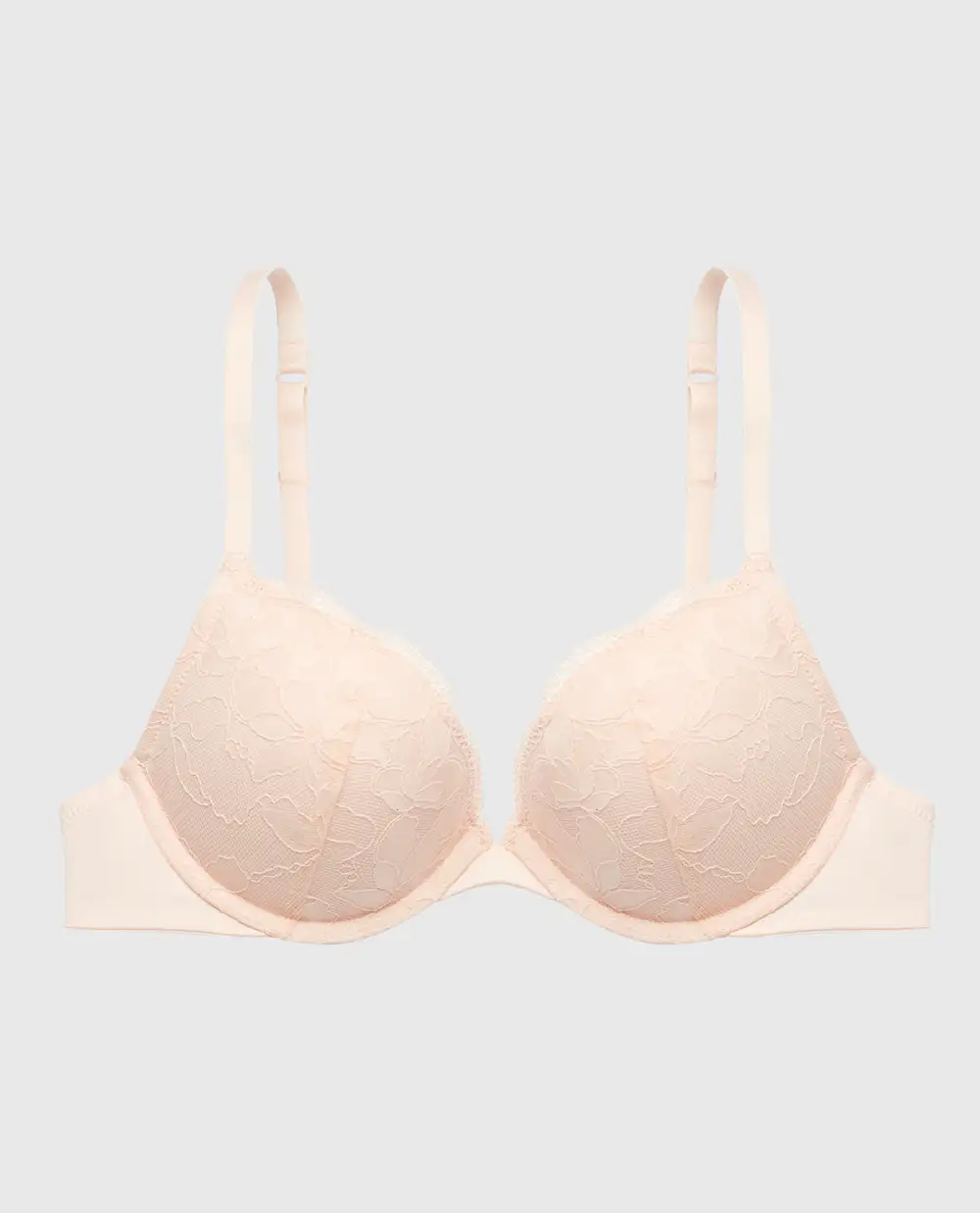 Versatile Push Up Plunge Bra With Charmed Lace