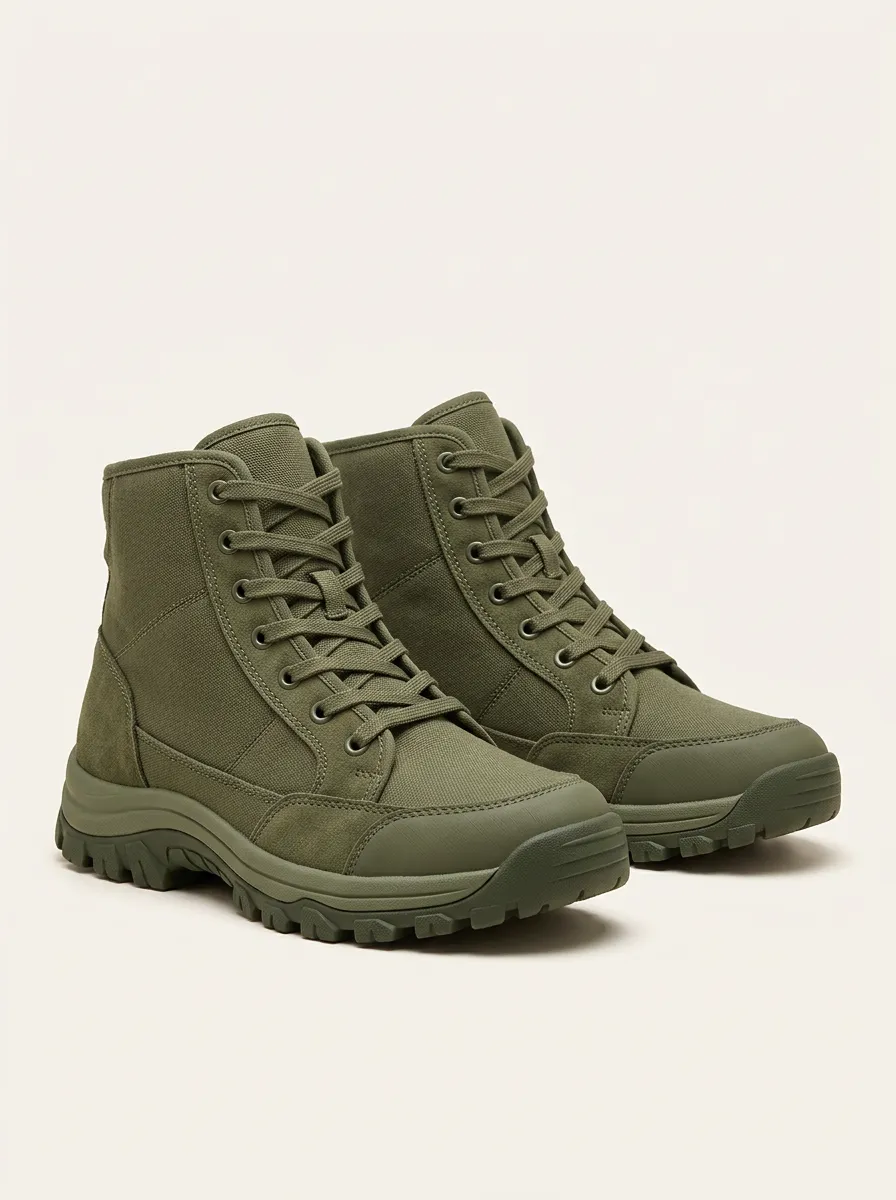Canvas Trail Hiking Boots