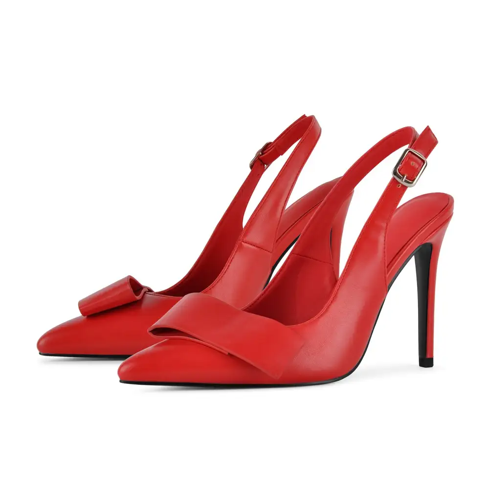 Contemporary Pointed Toe Stiletto Slingback Pumps