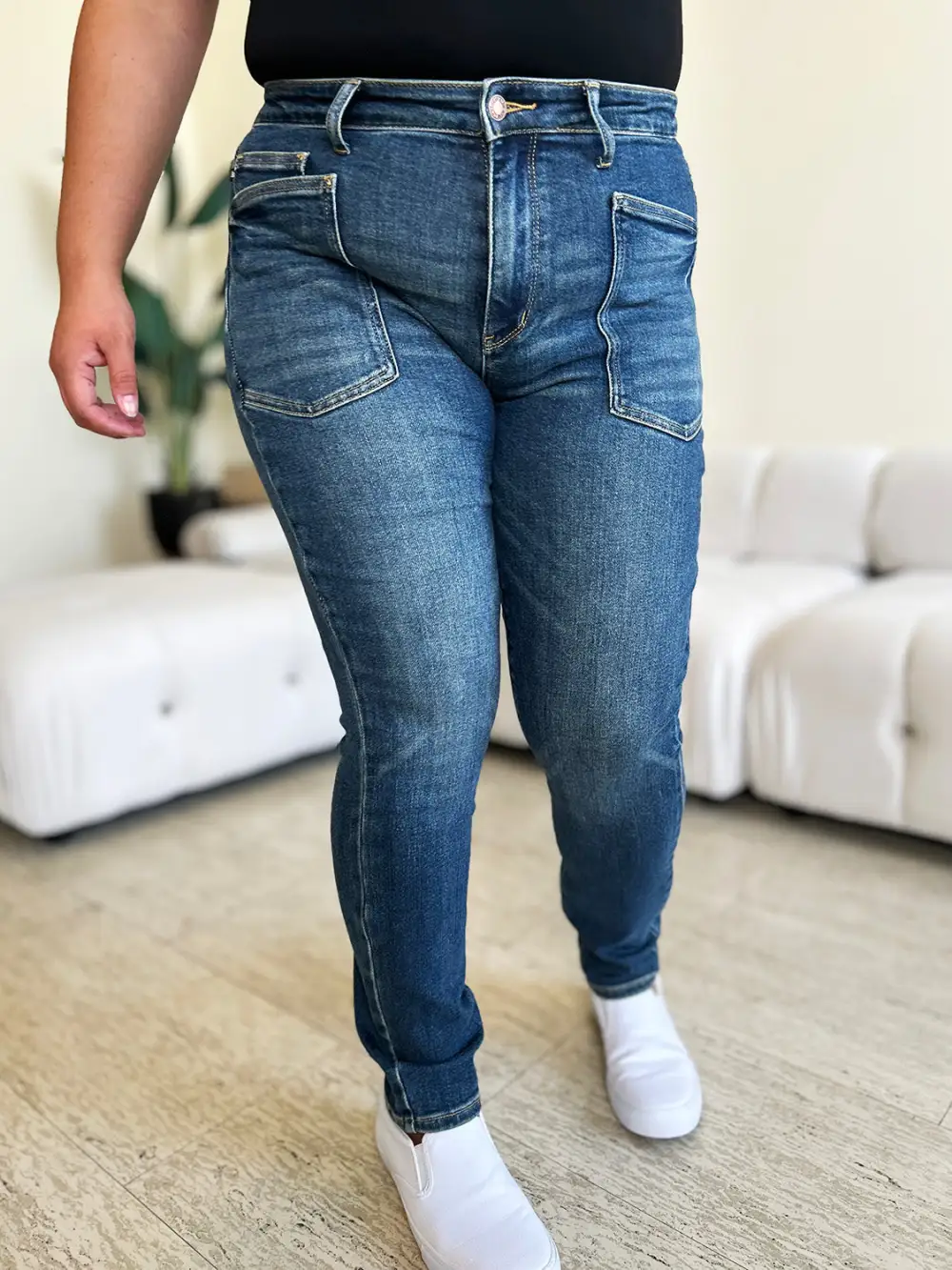 Easy High Waist Skinny Denim Jeans