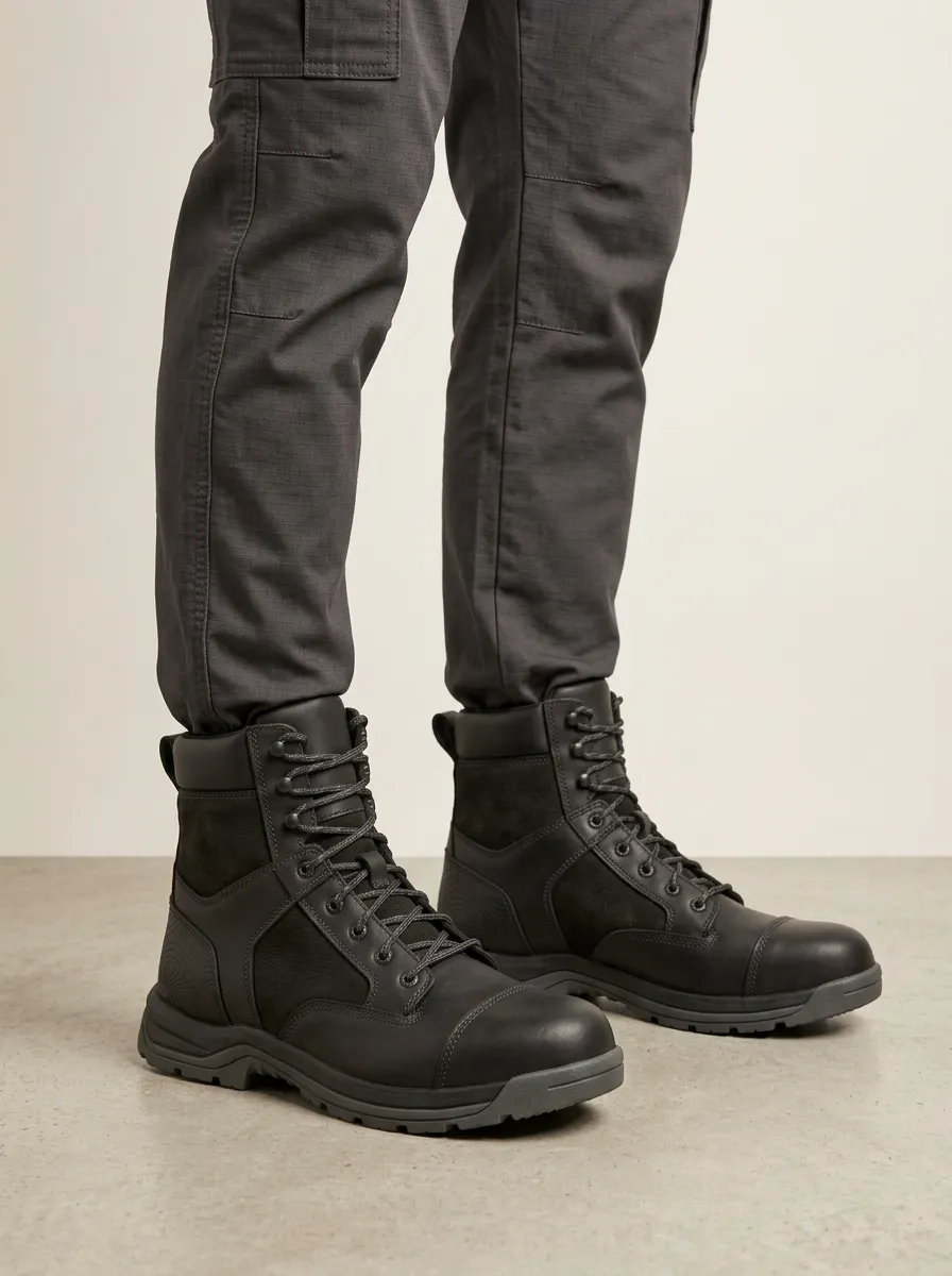 Men's Tactical Topographic Pattern Work Boots