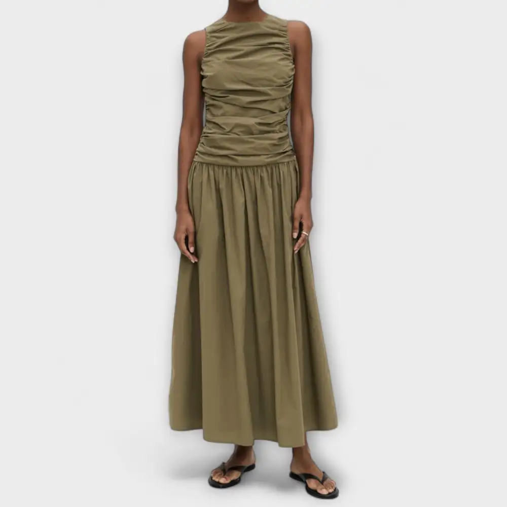 Cotton Flowing Maxi Dress