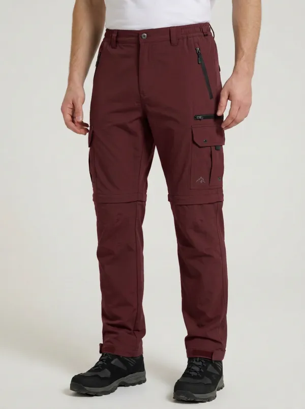 Men's Trek Outdoor Mountain Graphic Waterproof Zip Tactical Cargo Pants