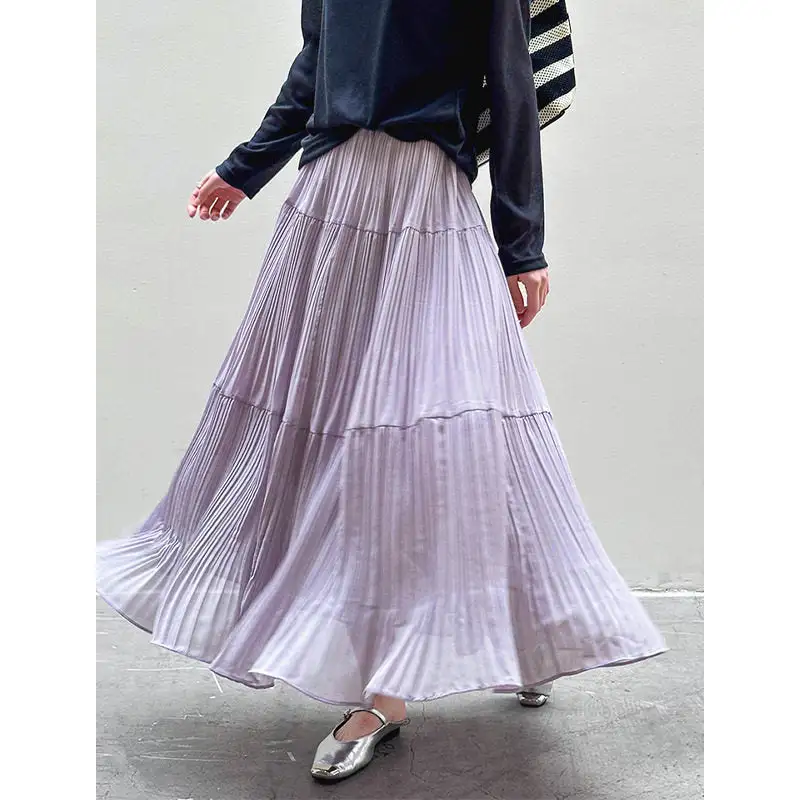 Pleated Midi Skirt