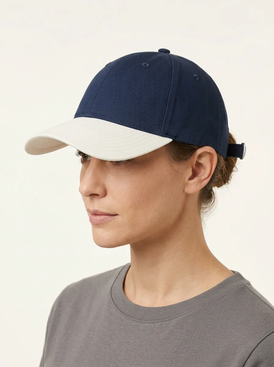 Unisex Minimalist Two-Tone Baseball Cap