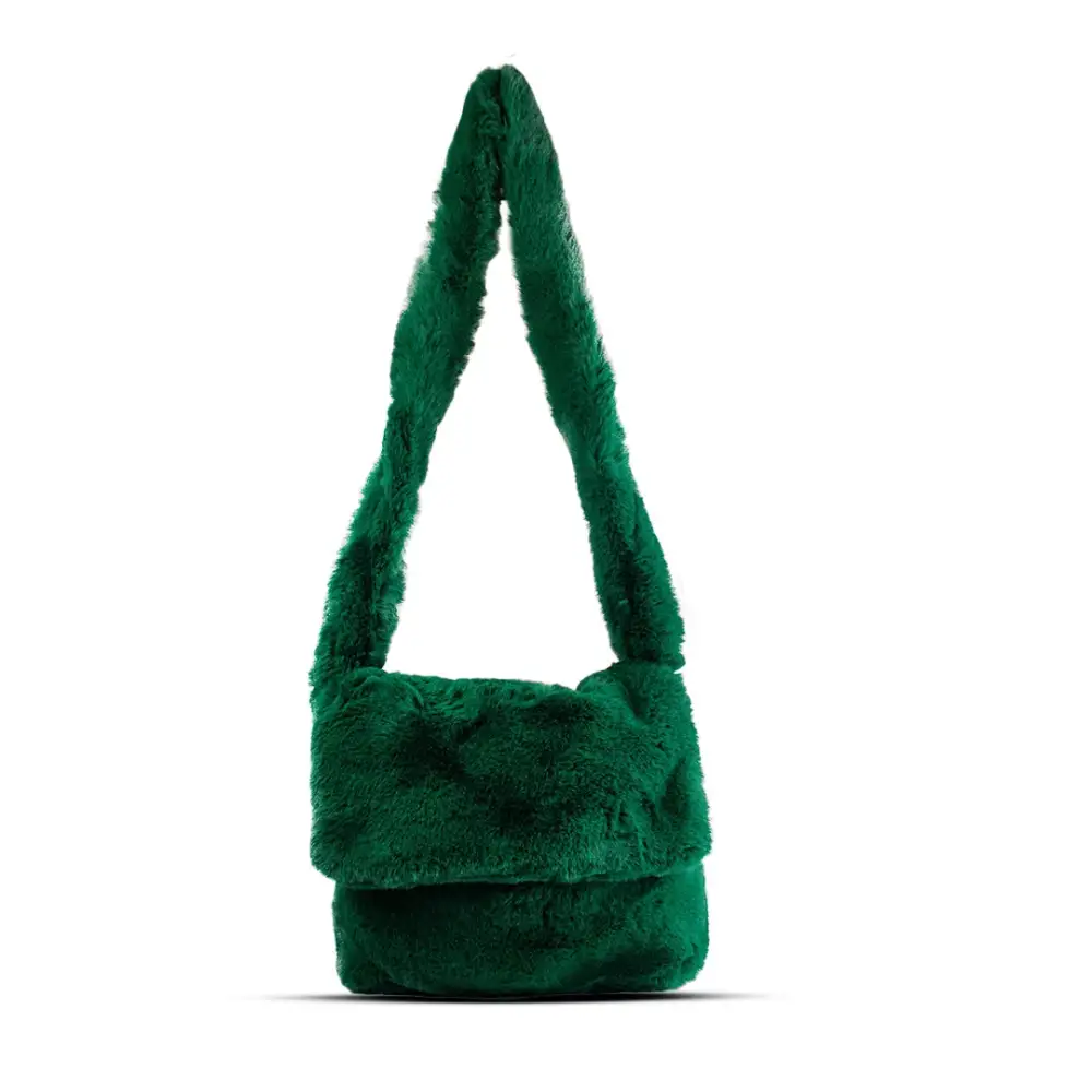 Soft Touch Handheld Fur Handbag