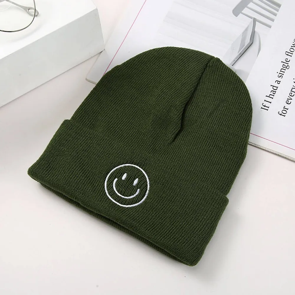 Knit Embroidered Beanie