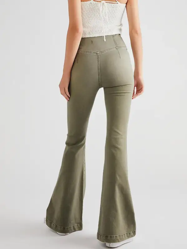 Balanced Flare Leg Denim Jeans