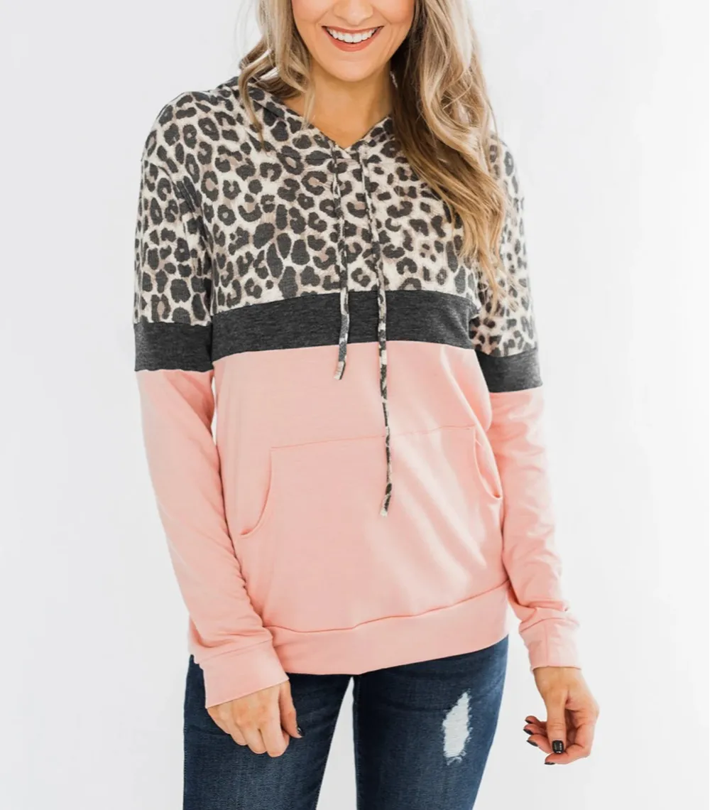 Into Jungle Color Block Hoodie