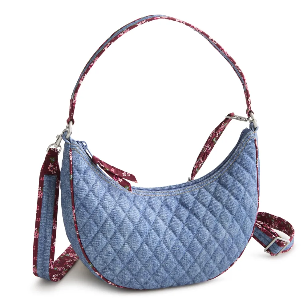 Everyday Utility Denim Shoulder Bag