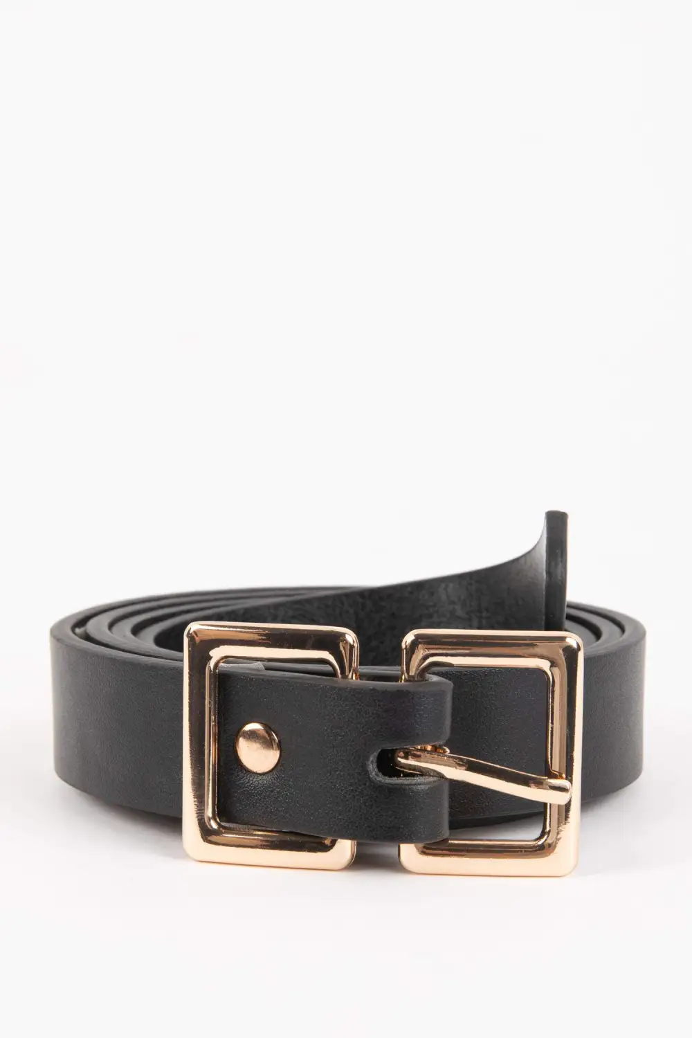 Beige Synthetic Leather Belt