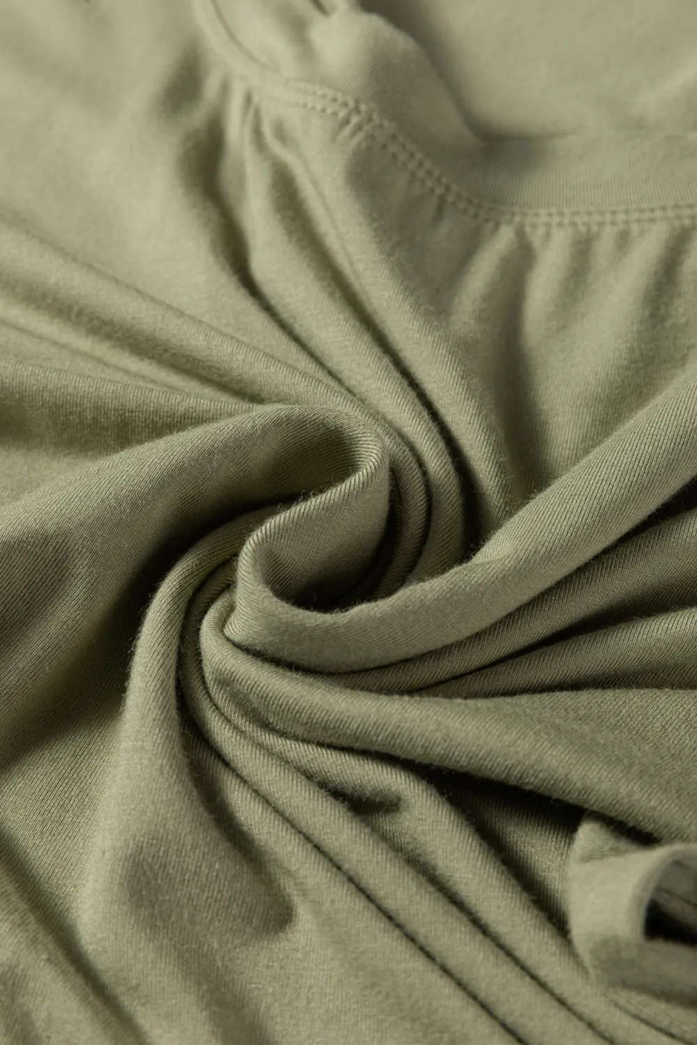 Laurel Green Long Sleeve Fitted Top