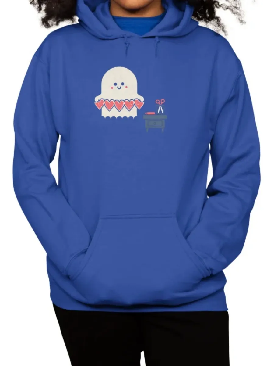 Cute Crafting Ghost Hoodie