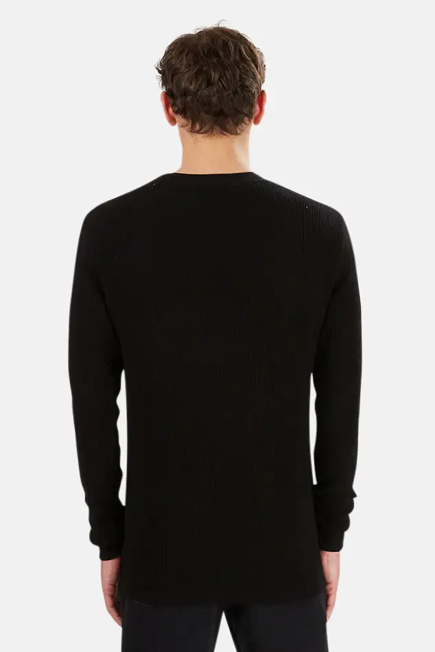 Long Sleeve Cotton Knit Sweater