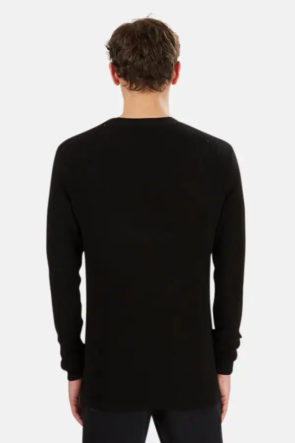 Long Sleeve Cotton Knit Sweater