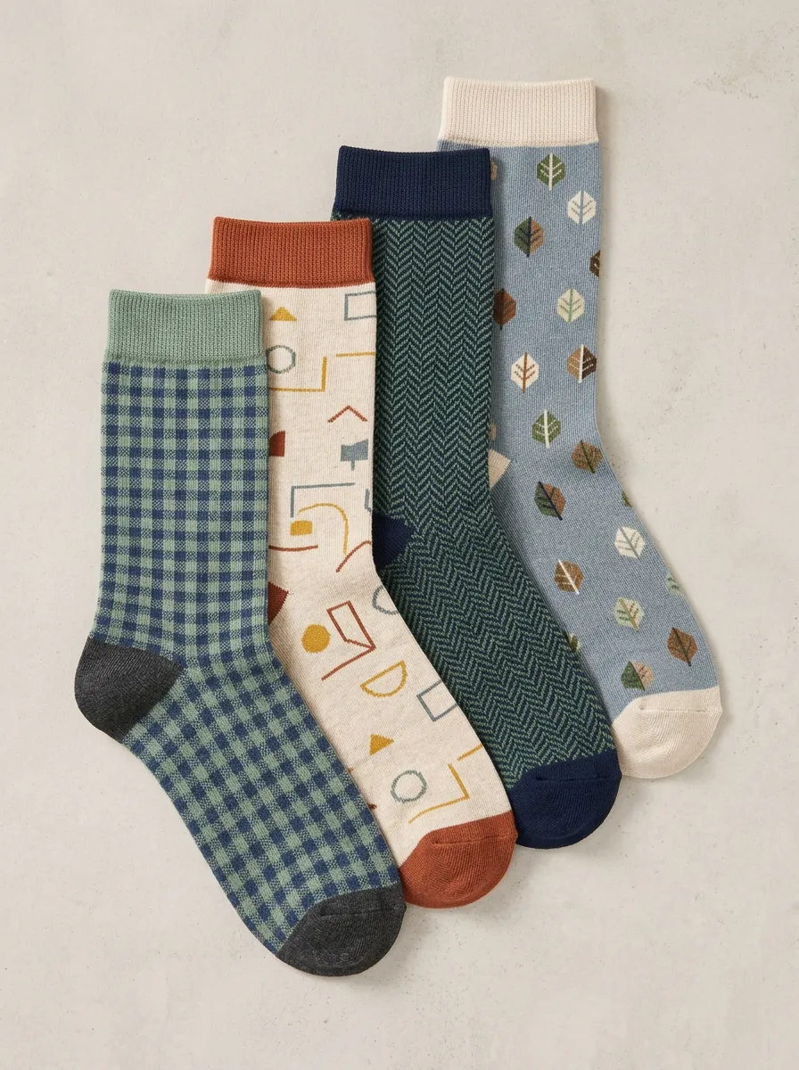 Women's Four Pair Casual Socks