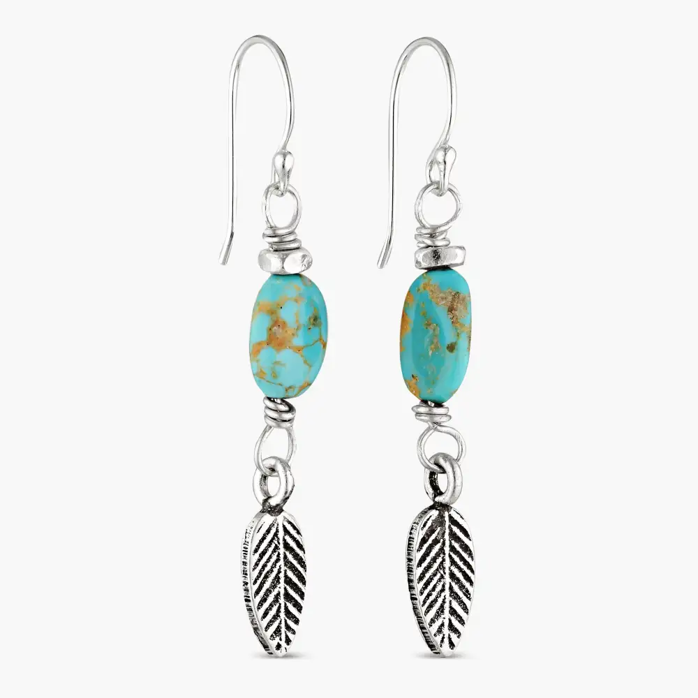 Vine Sterling Silver Drop Earrings