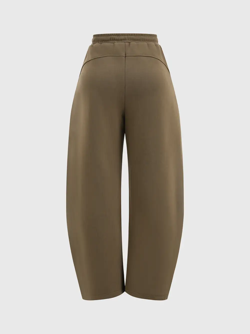 Barrel-Leg Drawstring Pants