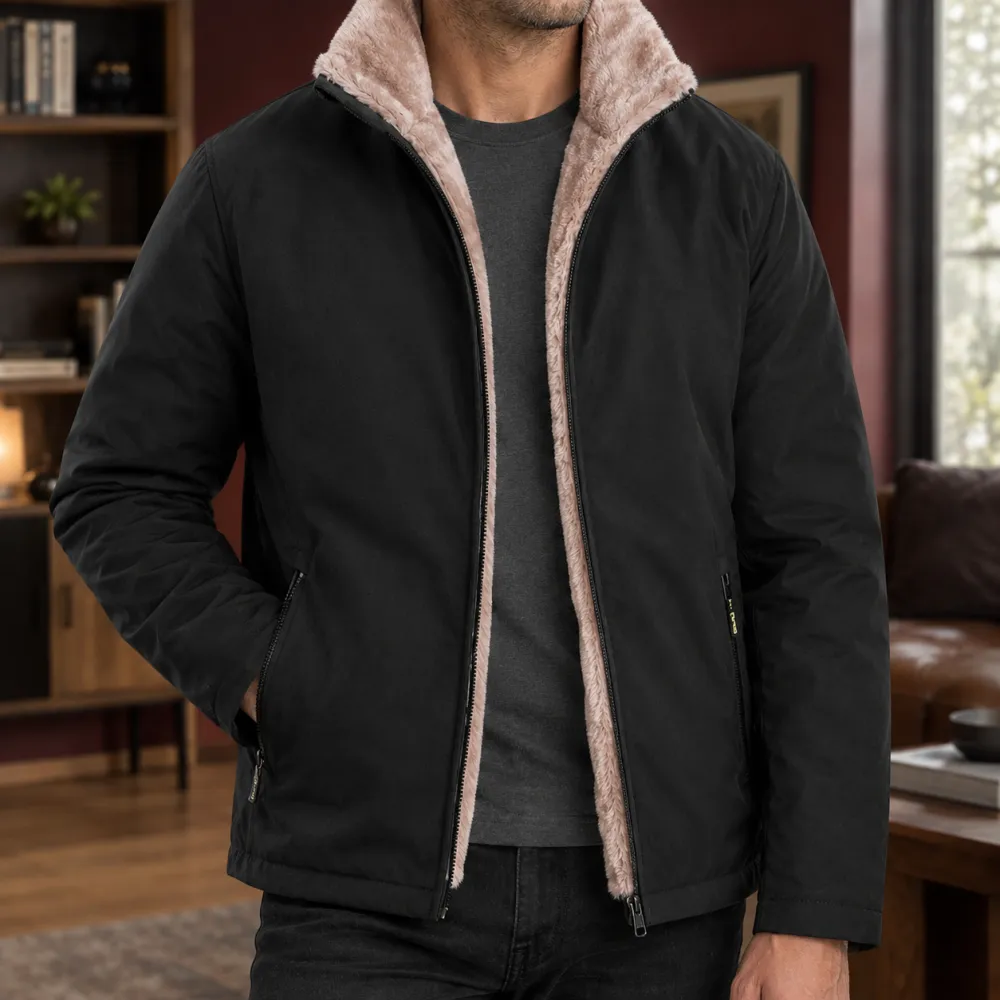 Pile-Lined Woven Jacket