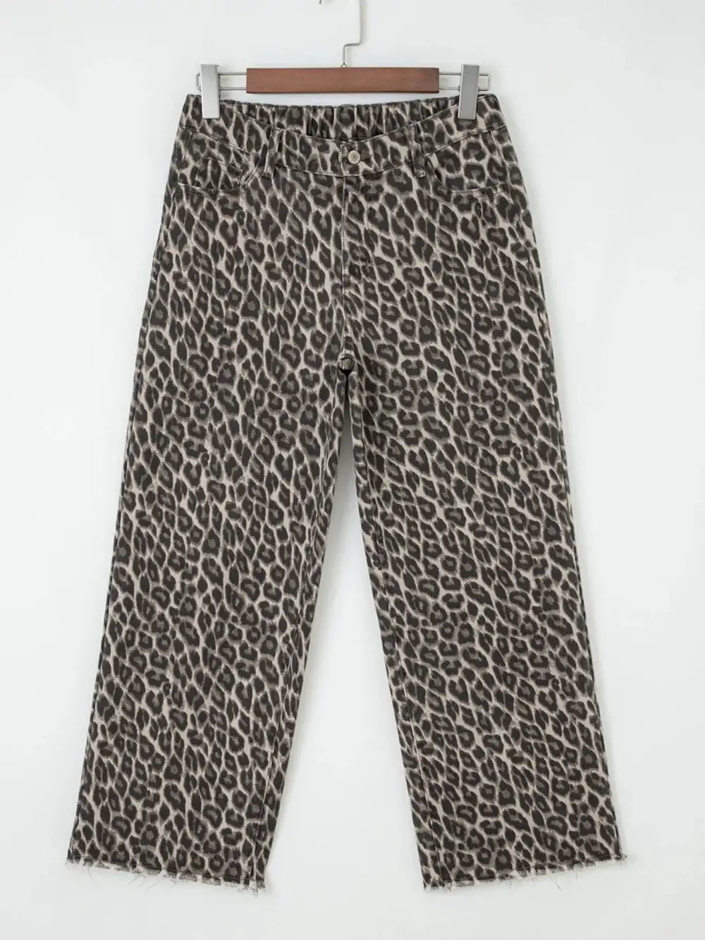 Structured Straight Leg Denim Jeans