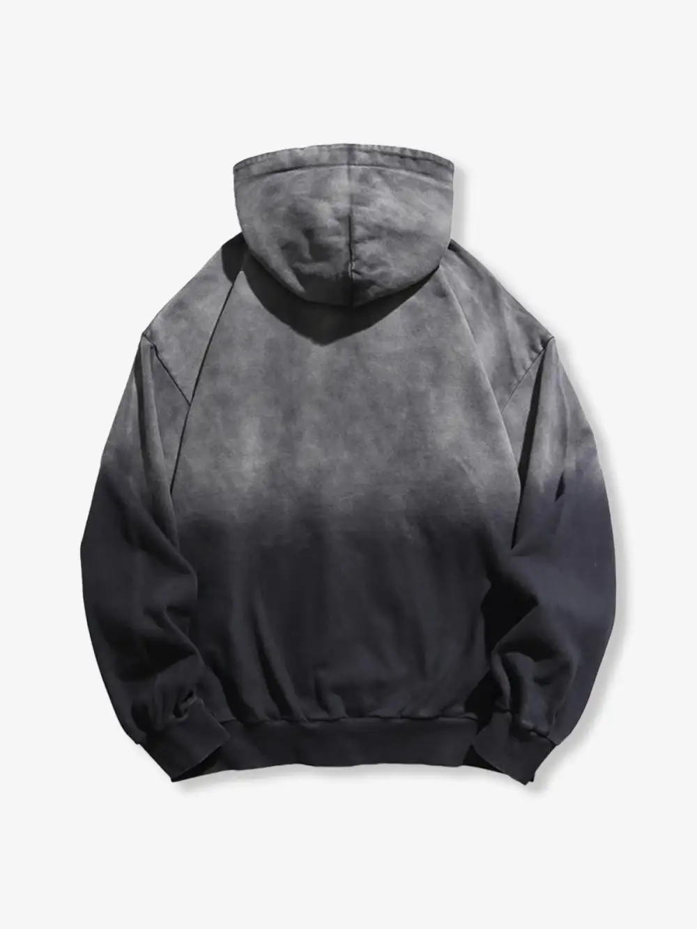Abstract Print Gradation Wash Hoodie