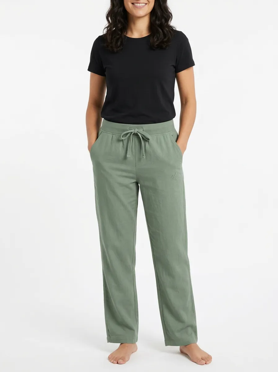 Women's Mountain Embroidered Drawstring Lounge Pants