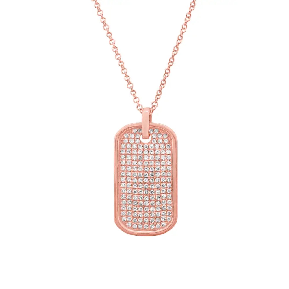 Contemporary Modern Classic Diamond Necklace