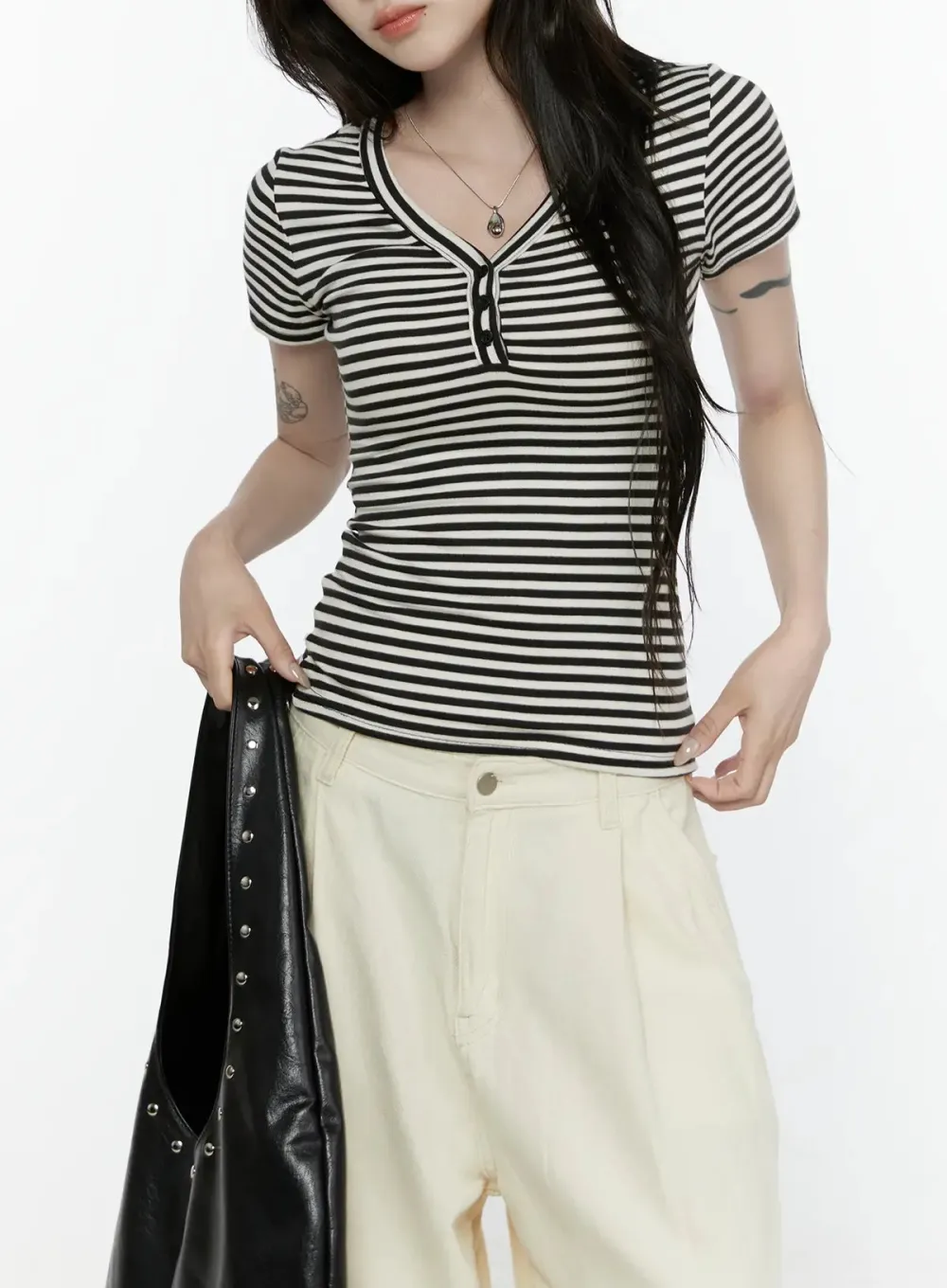 Striped Slim Tee