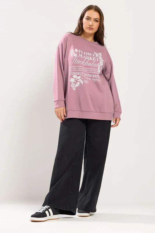 Pink 'Stockholm' Butterfly Embellished Sweatshirt detail 1
