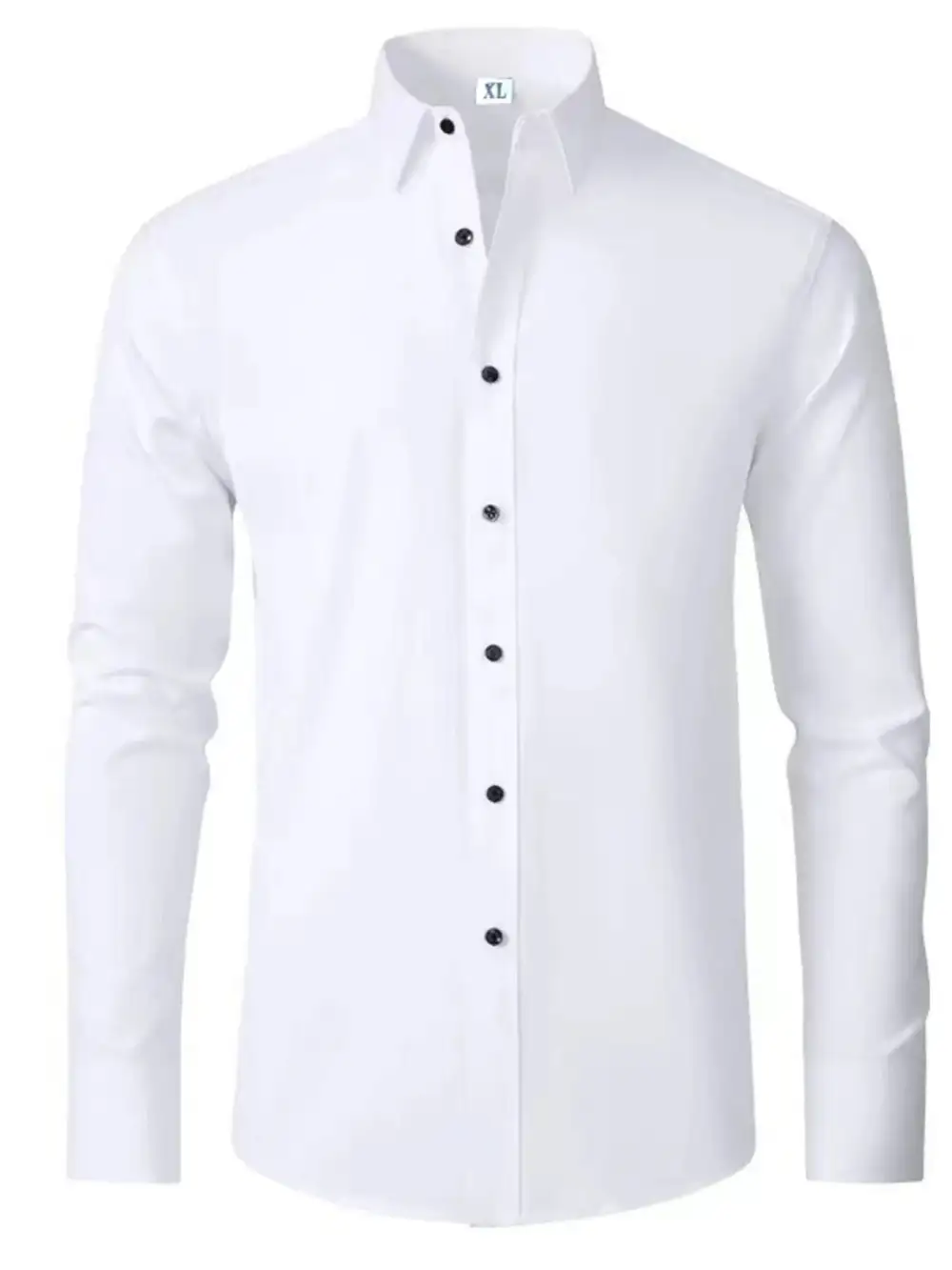Classic Distinctive Long-Sleeve Button-Up Shirt